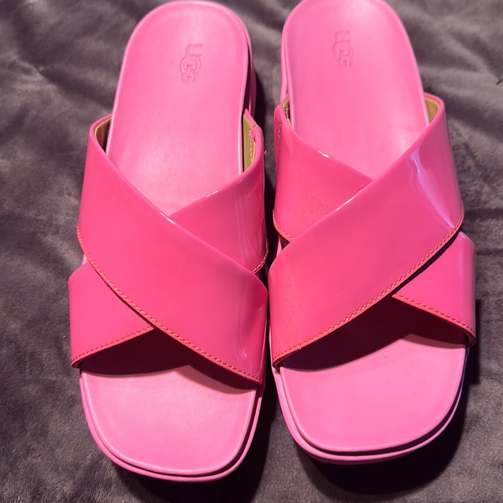 Hot pink slides